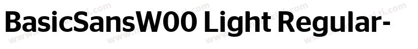 BasicSansW00 Light Regular字体转换